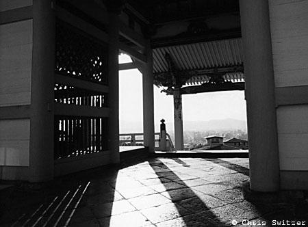 Shadows at Kiyomizu Temple